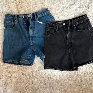 Two Pairs Zara Mom Jean Shorts Final Sale